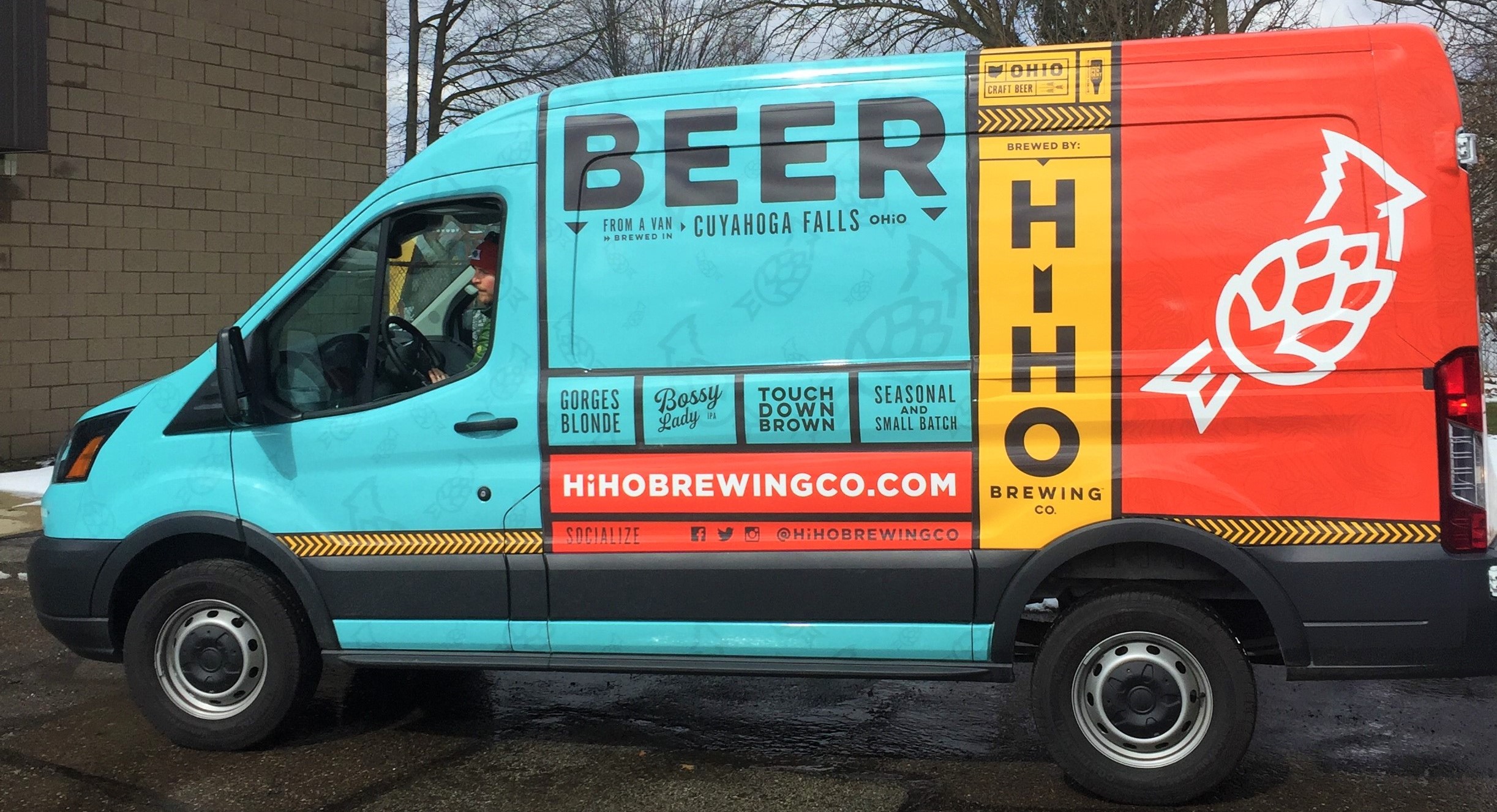 HiHo Brewing Company Vehicle Van Wrap Graphics Cuyahoga Falls