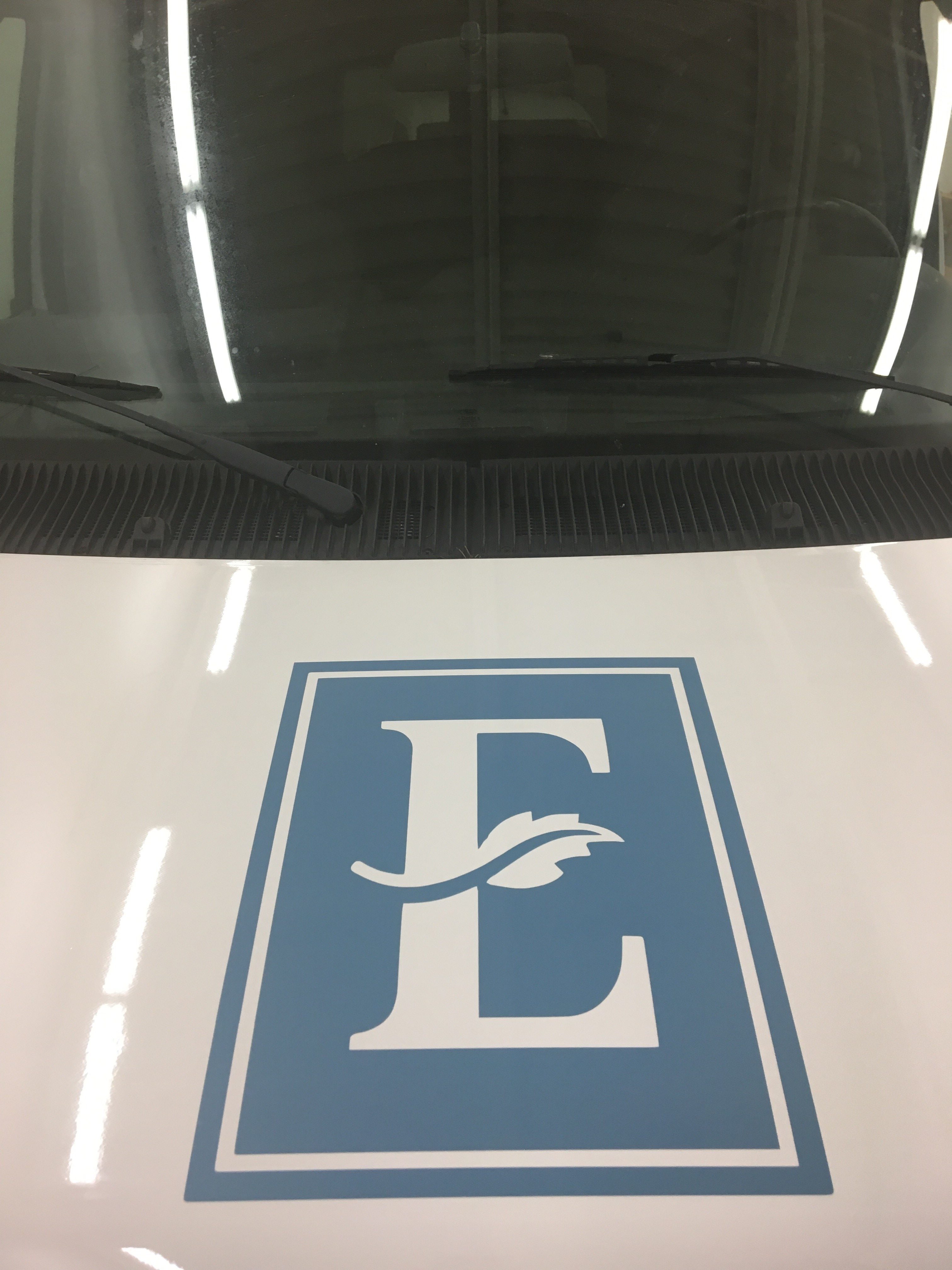 Vehicle hood graphic for Embassy Suites