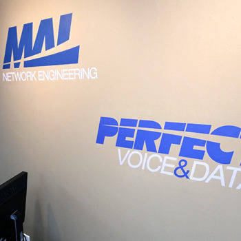 Indoor wall graphic for MAL Network Engineering