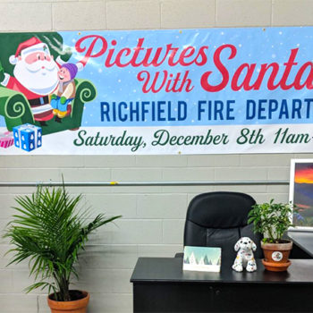 Richfield Fire Dept. Christmas Event Banner Akron