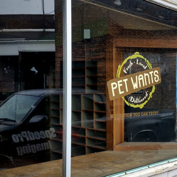 pet wants window wrap vinyl graphic window decal akron