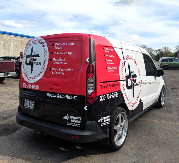 Dent Fitness Works Vehicle Wrap Akron