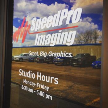 Speed Pro Imaging front door logo
