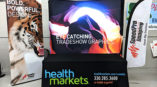 health markets table cover tradeshow display graphic