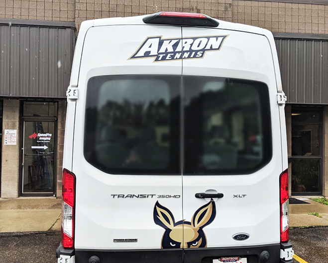 University of Akron Tennis Custom Vehicle Graphics Decals