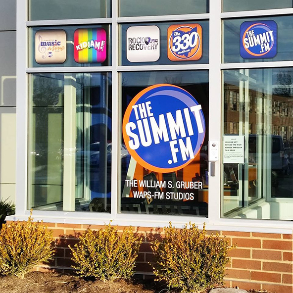 The Summit FM Radio Station Window Decals Window Graphics Akron