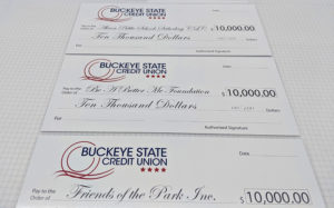 Large Check Graphic for Buckeye Credit Union