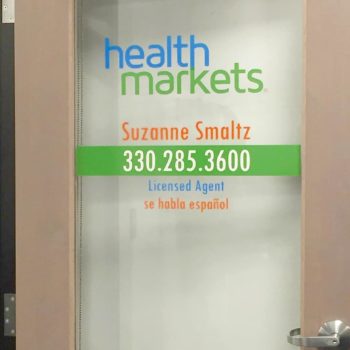 Suzanne Smaltz Health Market Office Door Decal Sign