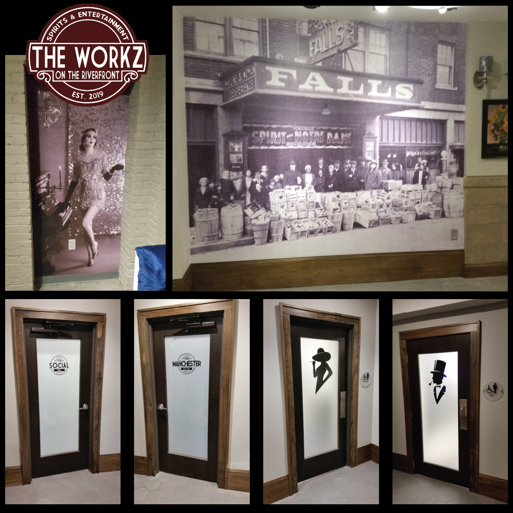 wall mural decal window door vinyl graphic banner frosted glass for the workz akron
