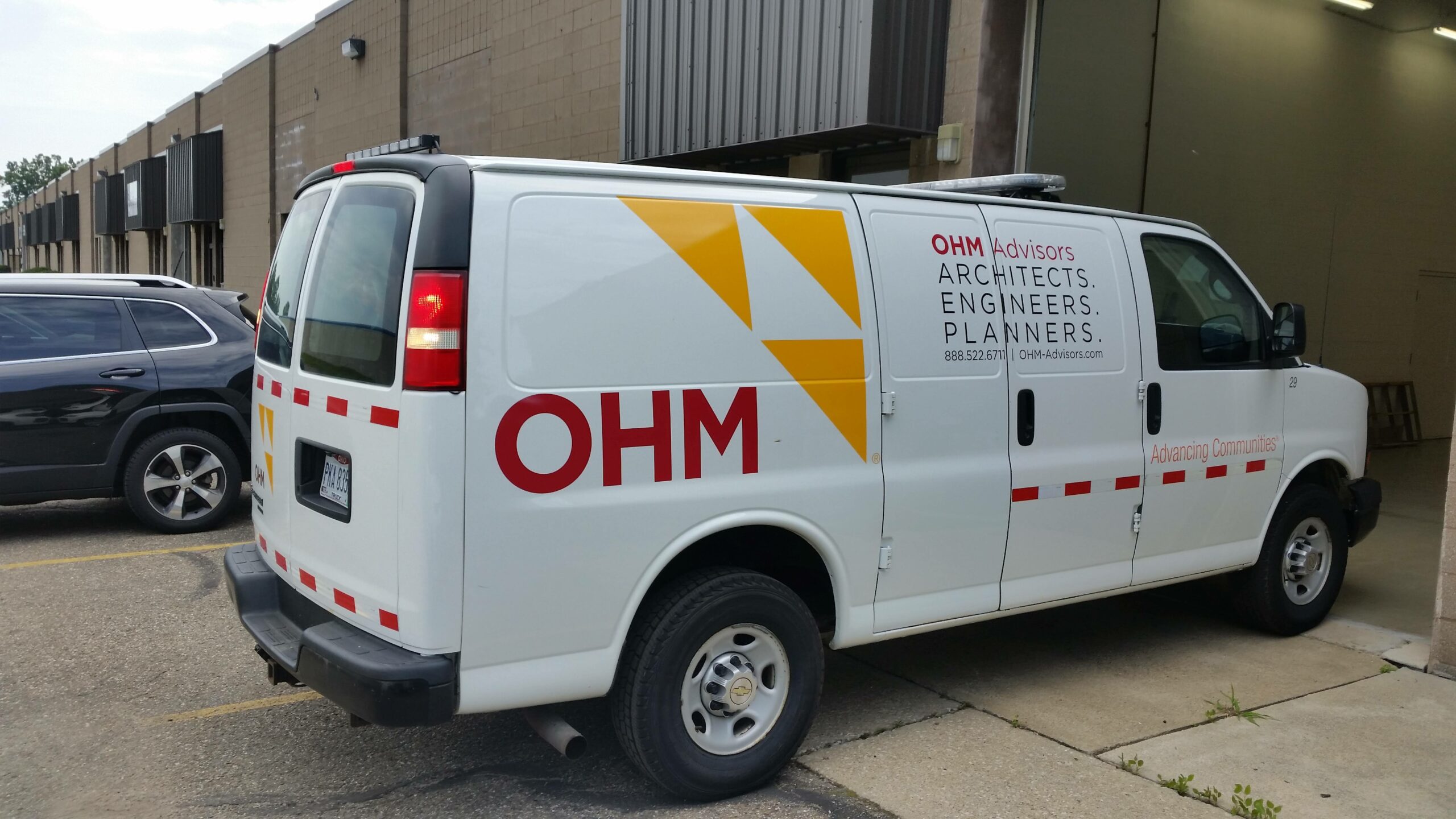 OHM Advisors Architects Engineers Planners vehicle graphics decals wrap akron