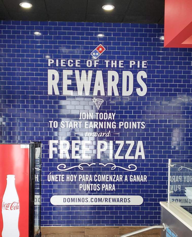 Domino's Akron Wall Mural Graphics
