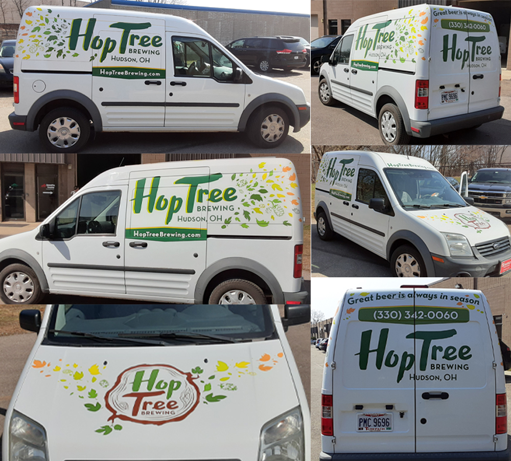Hop Tree Brewing Hudson Vinyl Vehicle Wrap Van Graphics