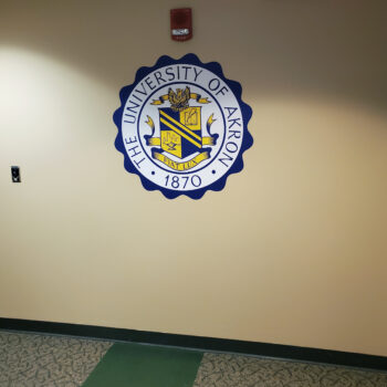 The University of Akron Department of Student Life Mural Wall Graphics Akron