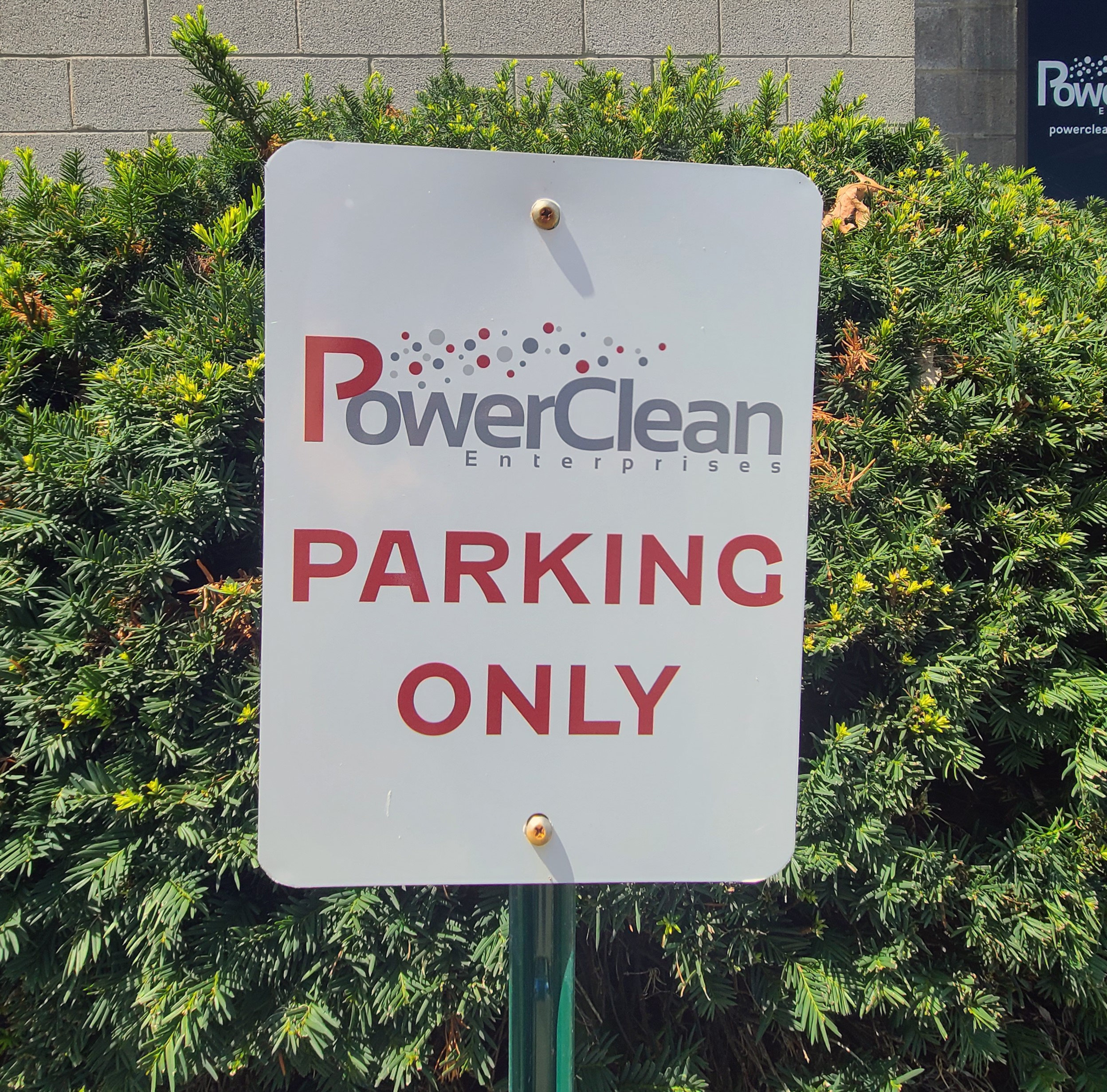 Powerclean Outdoor Parking Signage Akron