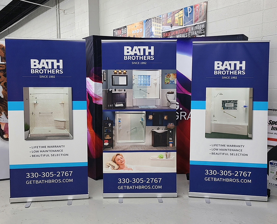 Bath Brothers Trade Show Retractable Banners Akron