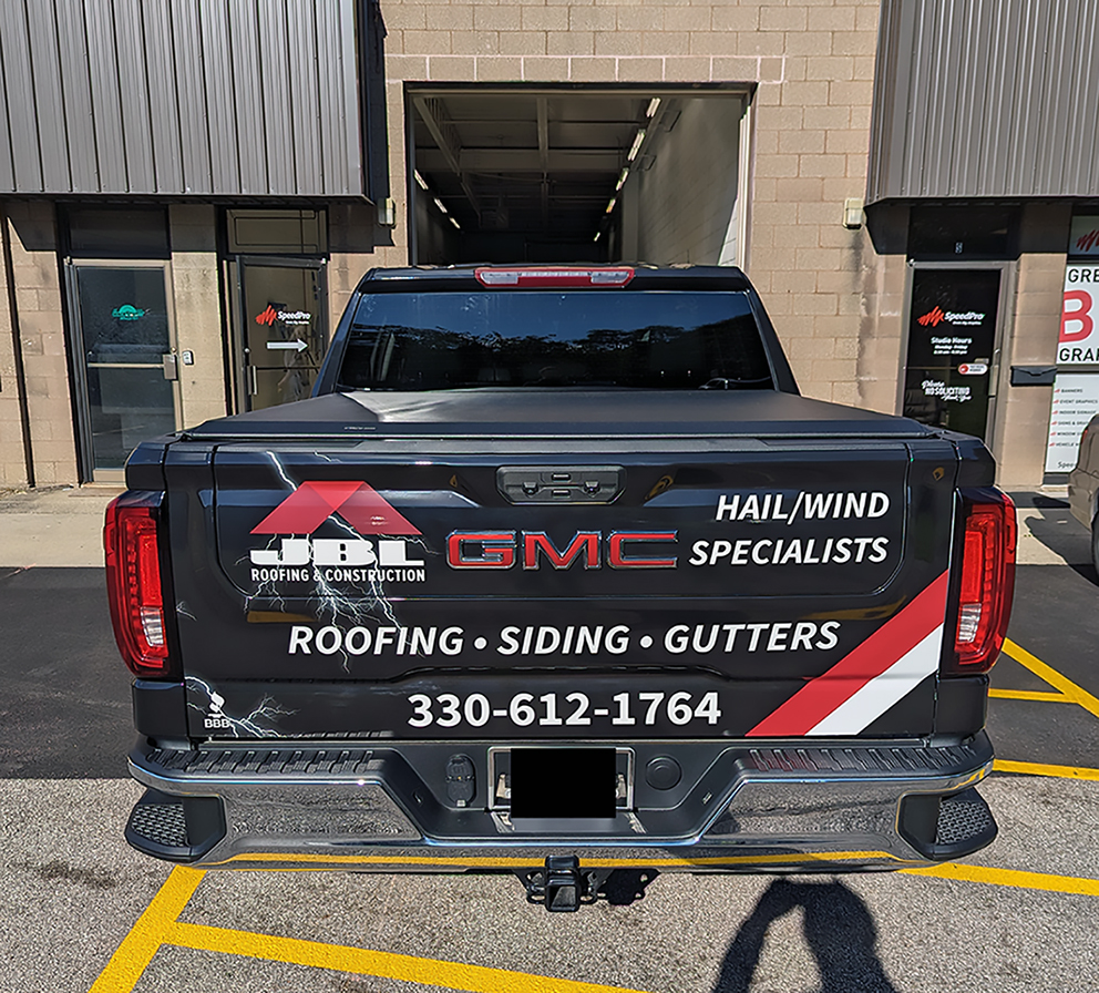 JBL Roofing Custom Vehicle Wrap Akron Ohio