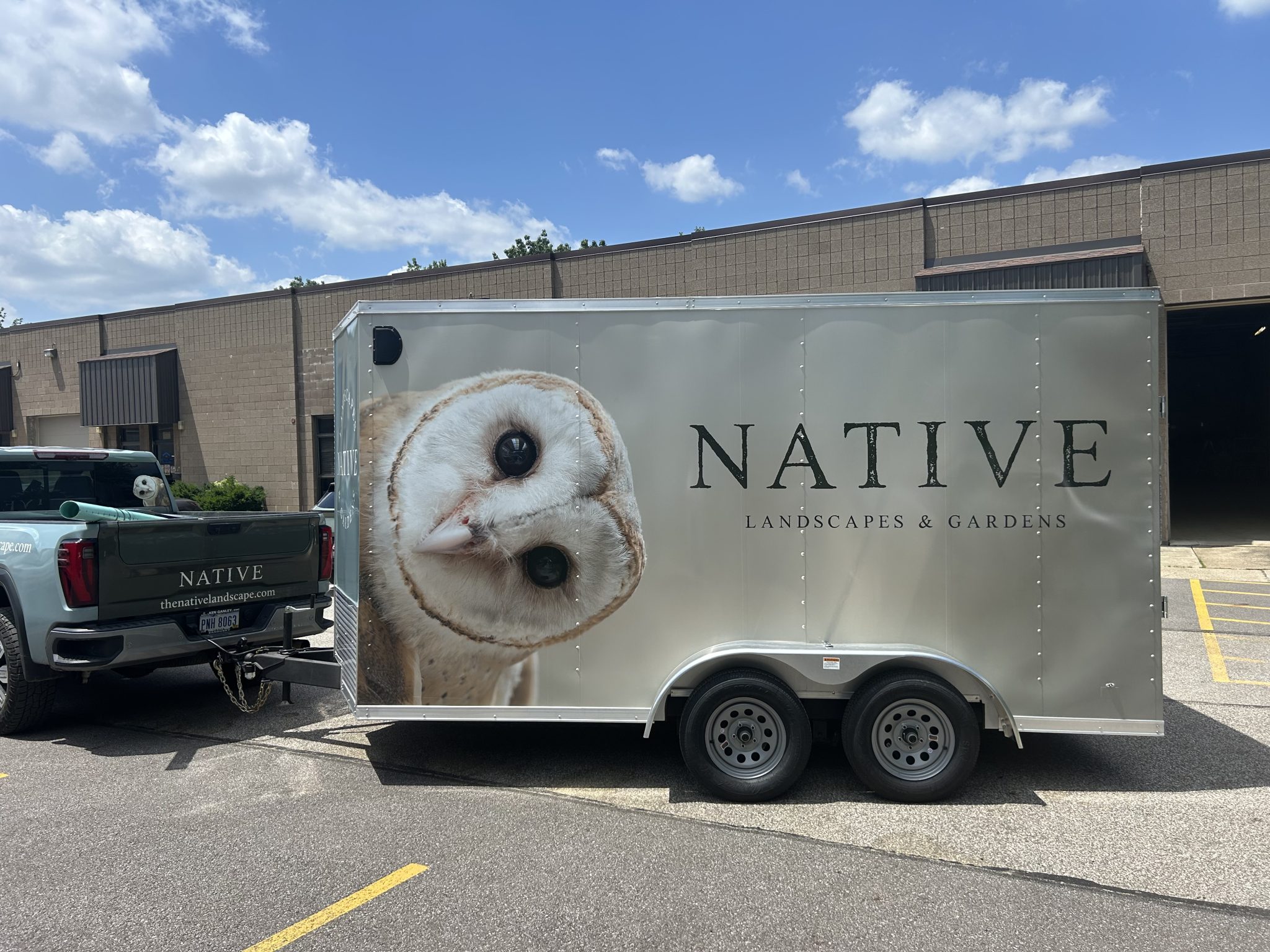 Native Landscaping Trailer Wrap
