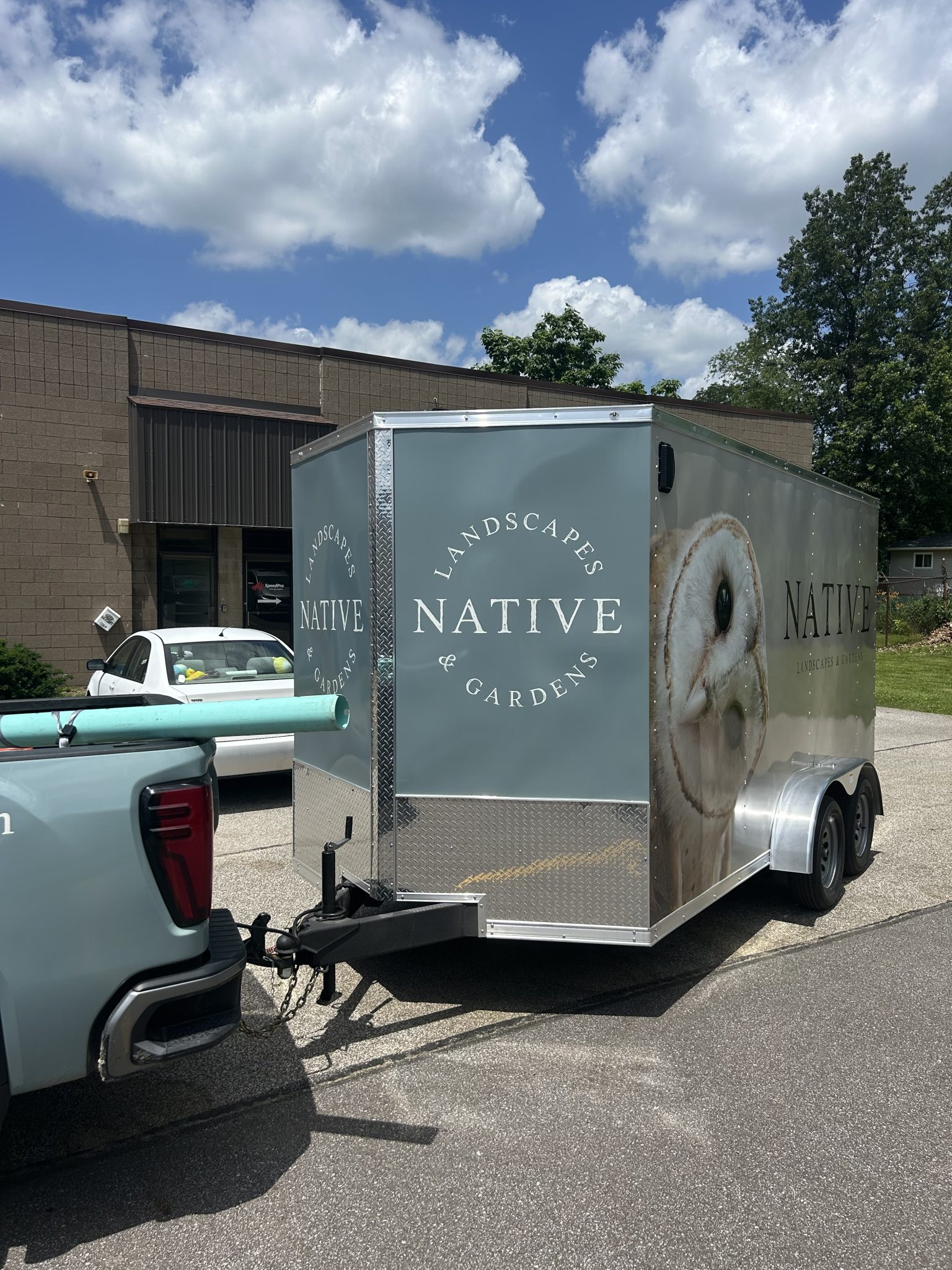 Native Landscaping Trailer Wrap