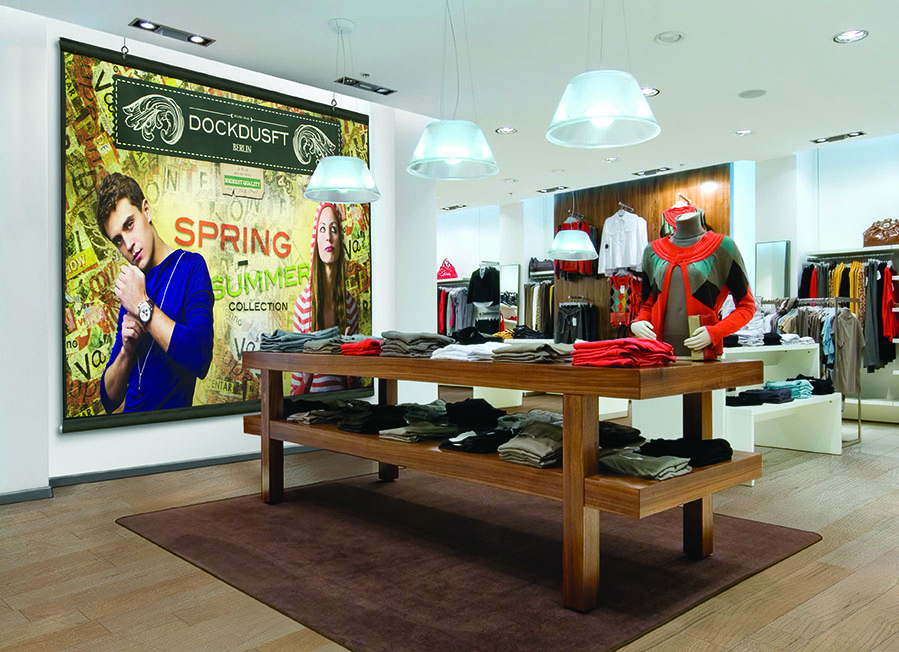 Dockdusft spring and summer collect wall graphic in storefront 