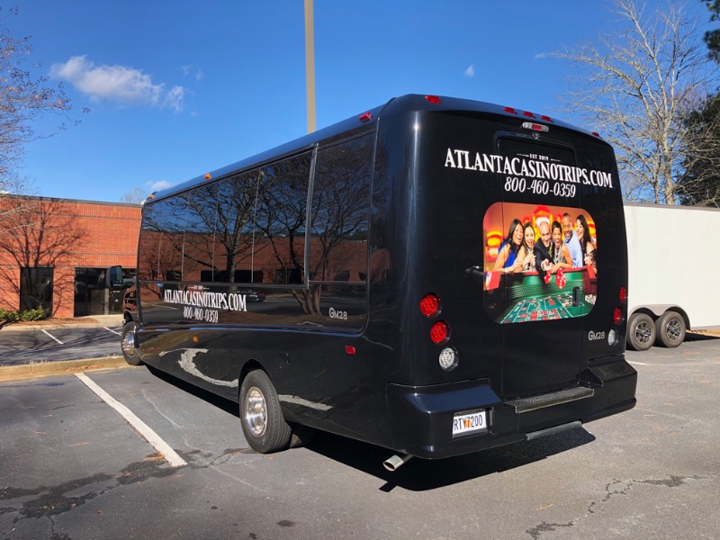 black transport van for atlanta casino trips