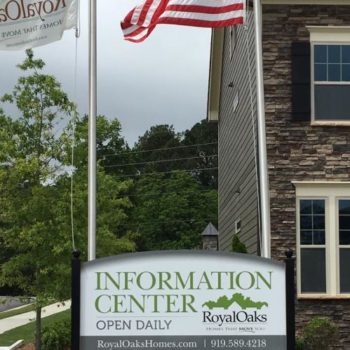Royal Oaks Information Center outside board