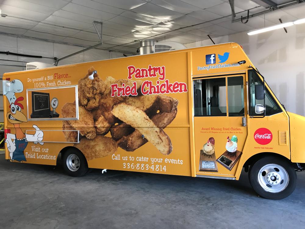 Pantry Fried Chicken printed food truck 