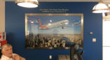 Large framed American Airlines airplane photo