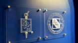custom glass indoor signage