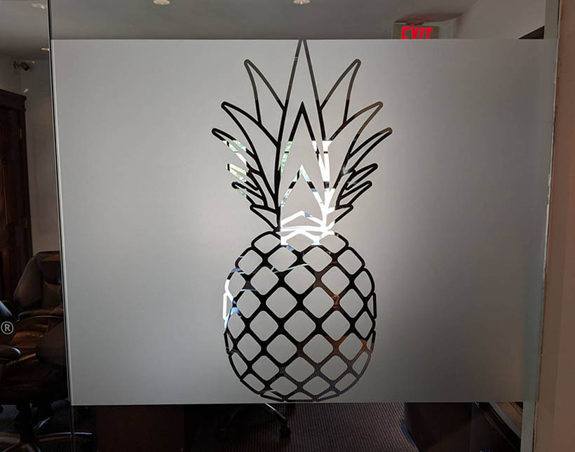 Pineapple window graphics