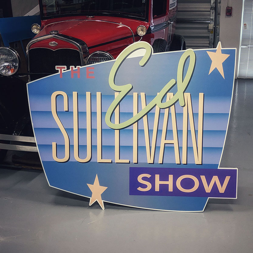 The Ed Sullivan Show custom sign 