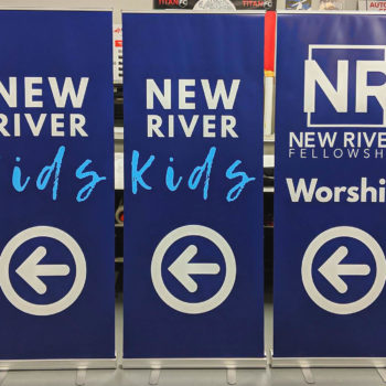 Retractable Banners for New River Fellowship