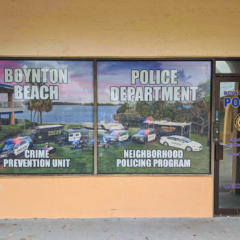 Window Wrap for Police in Boca Raton