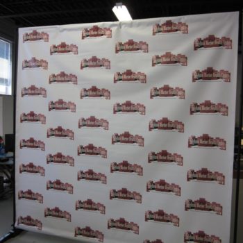 Large banner with smaller logos