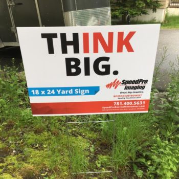 think big speedpro yard sign 