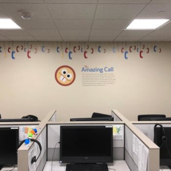 the amazing call wall decal