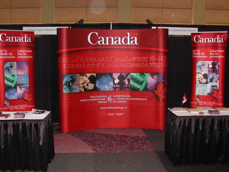 canada booth advertising display graphics