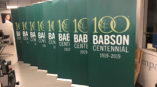 100 babson centennial banner