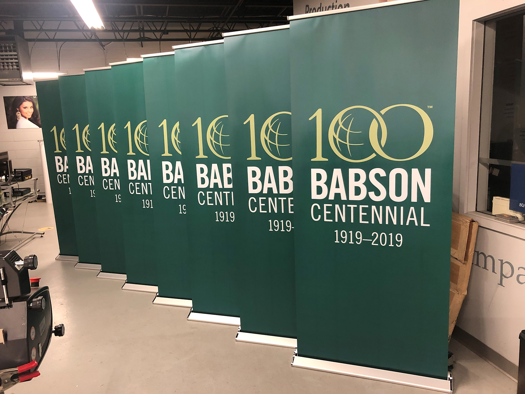 100 babson centennial banner