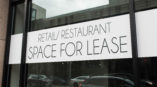 Retail space for lease outdoor window graphic 