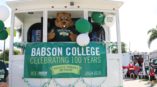 Babson college celebrating 100 years outdoor banner 