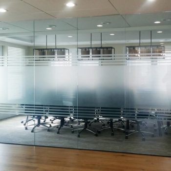 Frosted Vinyl Office Glass