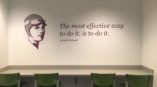 Amelia Earhart wall graphic 