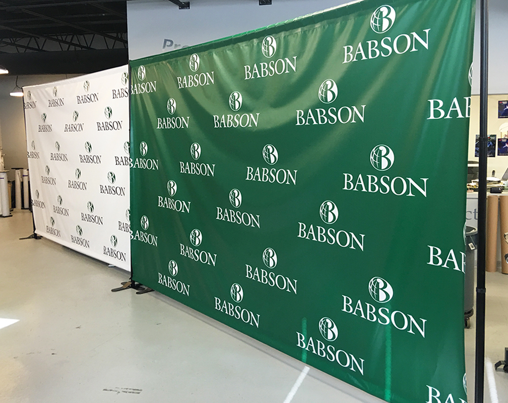 Babson large standing display signs