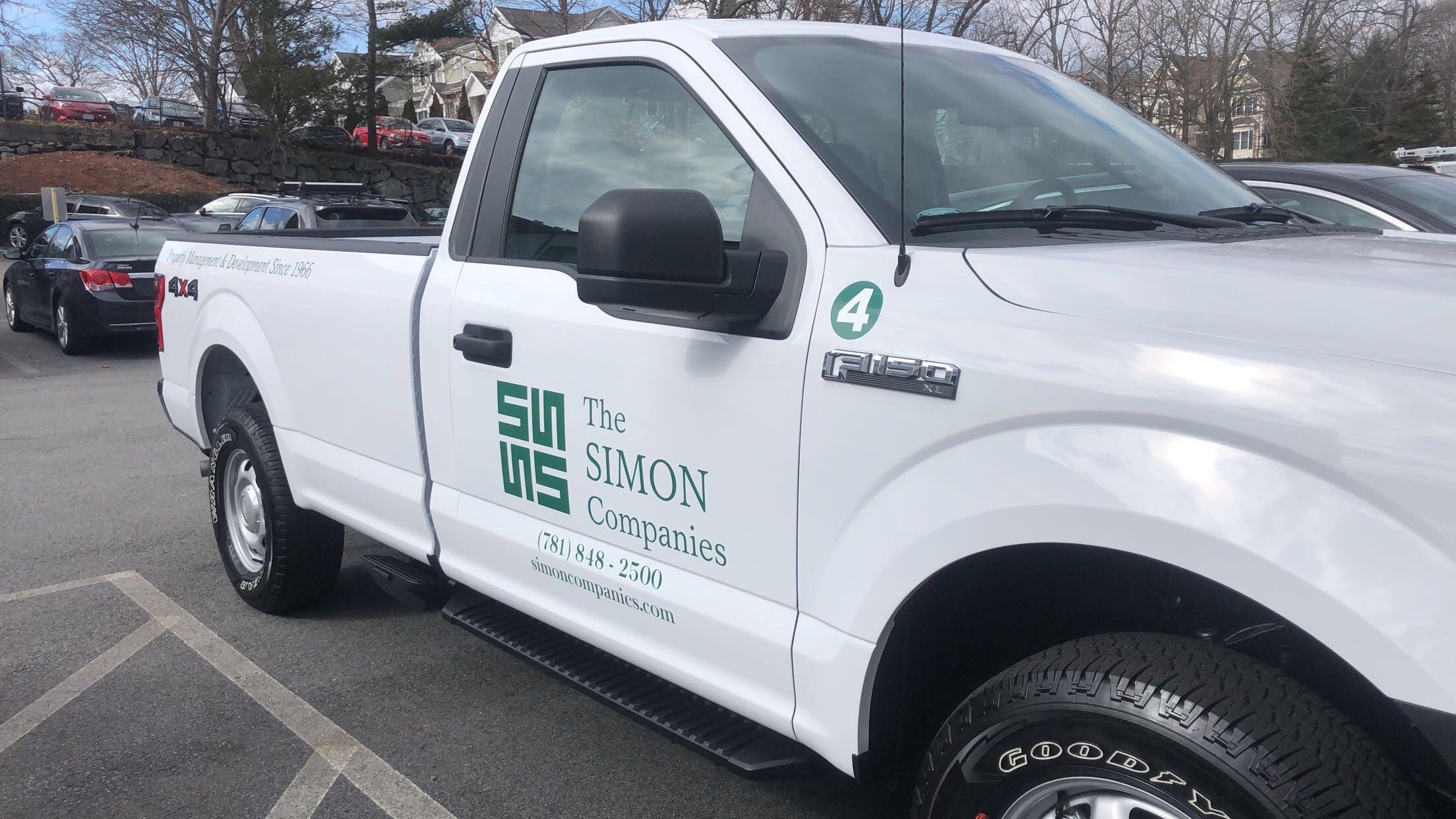 the simon companies truck decal