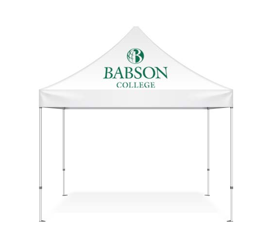 Custom Babson 10' Tent!  (logo on all 4 sides!)