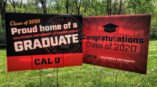 Yard sign and lawn sign for graduation