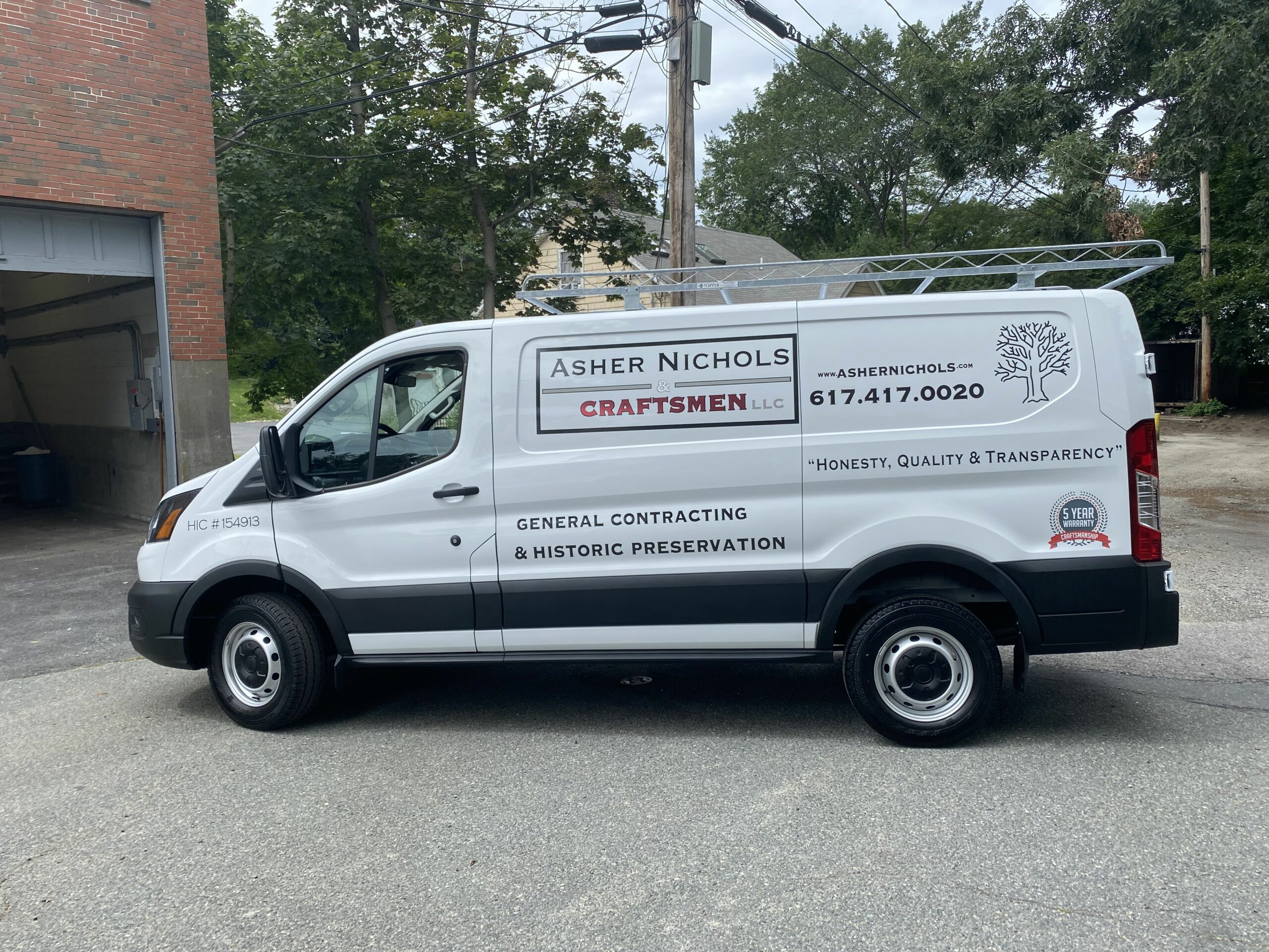 van decal lettering and graphics