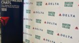 delta brand leadership retractable banner