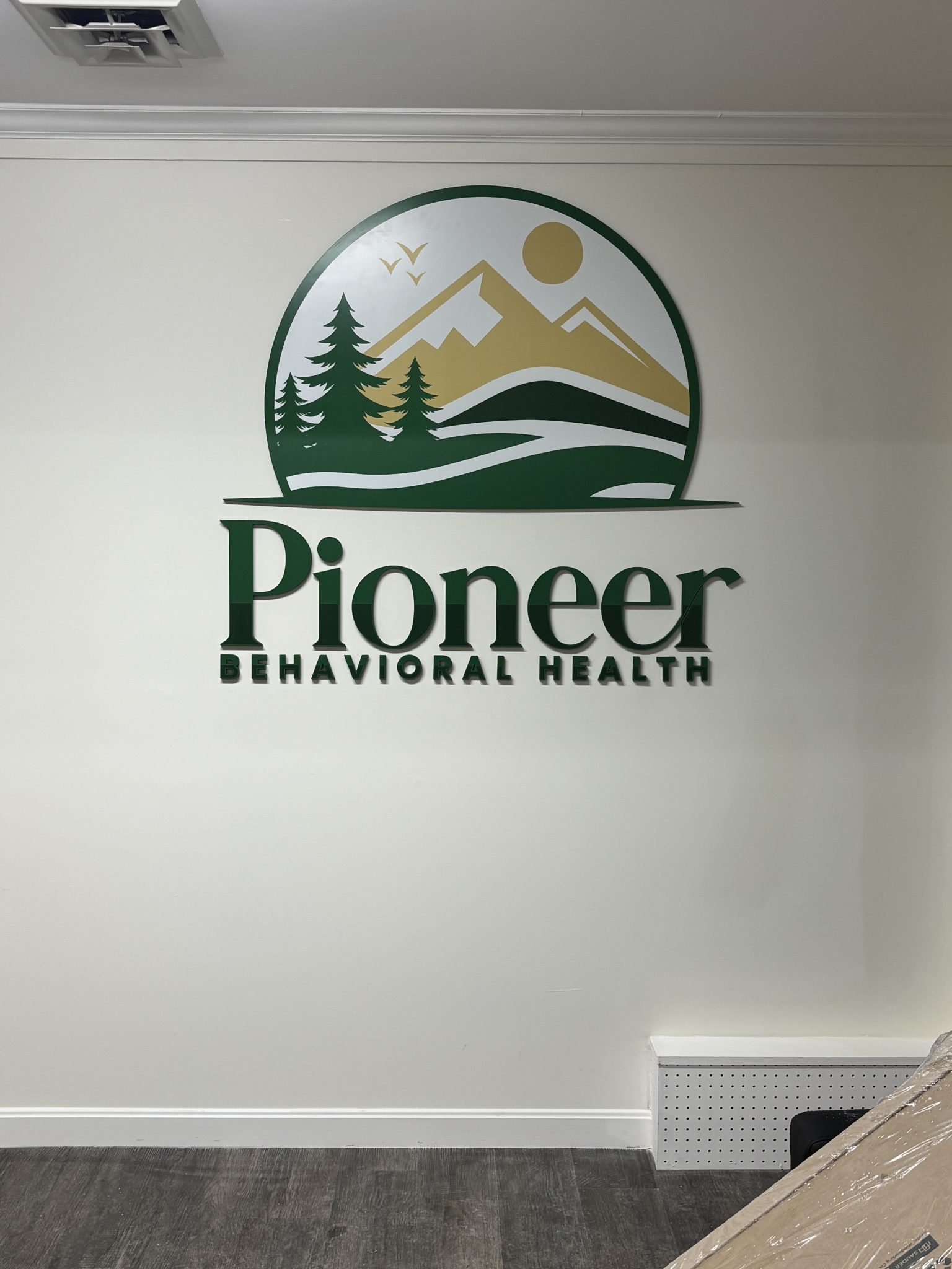 Dimensional Raised Logo for healthcare
