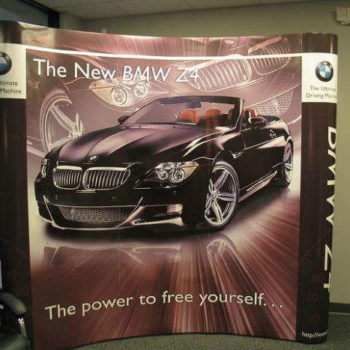 BMW Z4 advertising standing banner